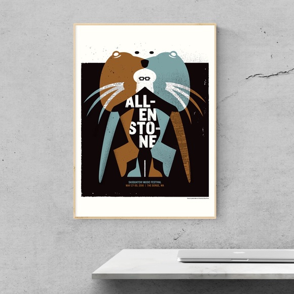 Allen Stone Silkscreen Poster - Picture 1 of 2